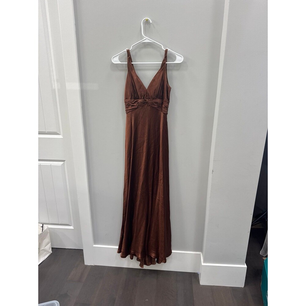 Carmen Marc Valvo Evening Copper Gown 4 US